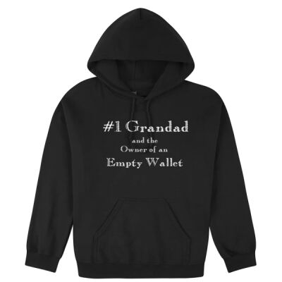 #1 Grandad and the  Owner of an empty wallet Men's Hoody Thumbnail